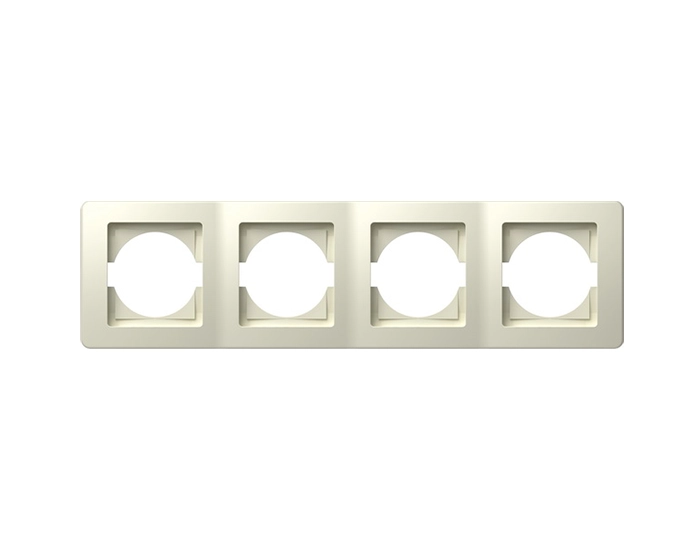 OE40IW-U Рамка 4-кр. гориз. ТЕМ EKONOMIK сл.кістка