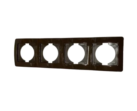 Рамка 4-кр. верт. ТЕМ EKONOMIK OE41CB шоколад