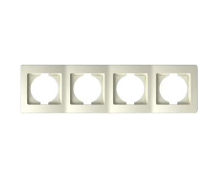 Рамка 4-кр. верт. ТЕМ EKONOMIK сл.кістка
