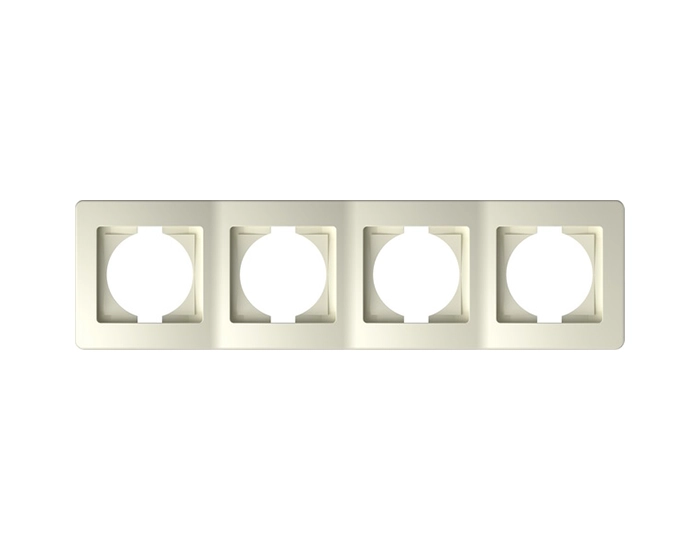 OE41IW-U Рамка 4-кр. верт. ТЕМ EKONOMIK сл.кістка