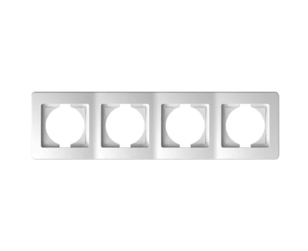 Рамка 4-кр. верт. ТЕМ EKONOMIK біла