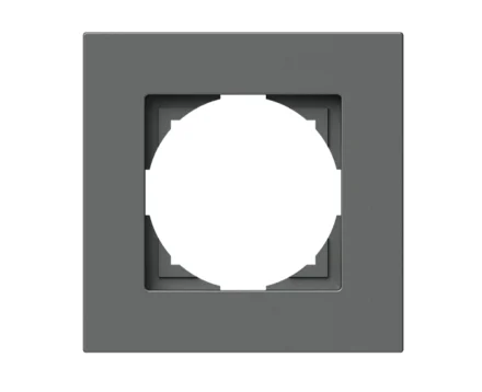 Рамка 1-на TEM LOGIQ FLAT, антрацит