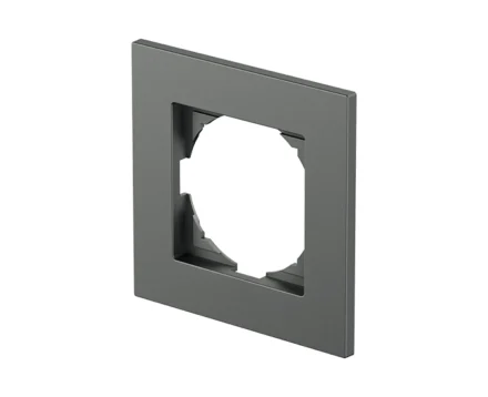Рамка 1-на TEM LOGIQ FLAT, антрацит
