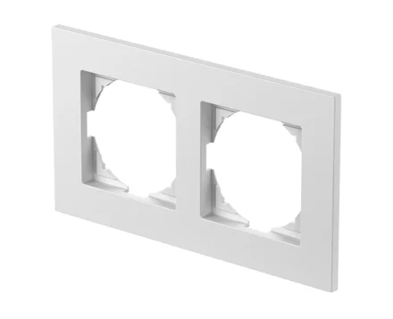 Рамка 2-на універс TEM LOGIQ FLAT, біл.
