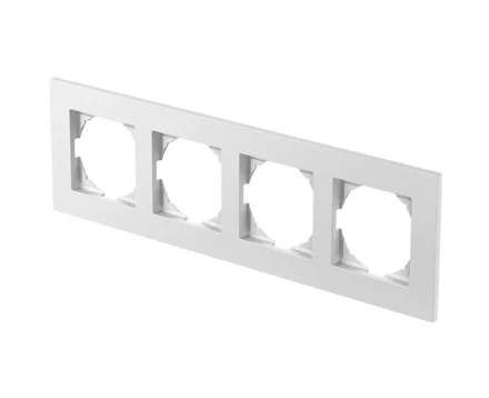 Рамка 4-на універс. TEM LOGIQ FLAT, біл.