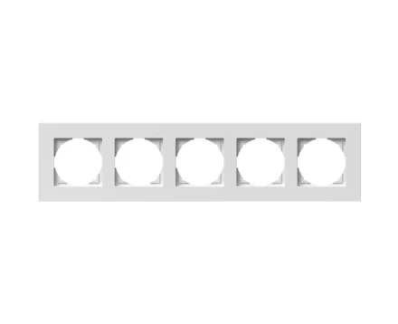 Рамка 5-на універс. TEM LOGIQ FLAT, біл.