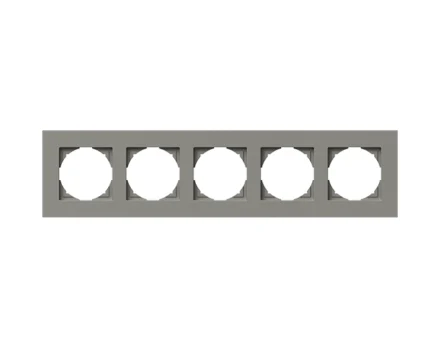 Рамка 5-на універс. TEM LOGIQ FLAT, титан