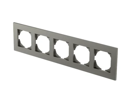 Рамка 5-на універс. TEM LOGIQ FLAT, титан