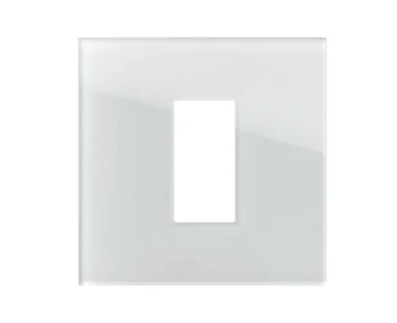 Рамка 1/2М TEM MODUL EDGE скло біле