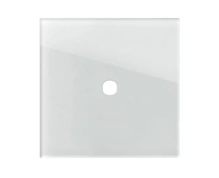 Рамка з кругл отв 1/2М TEM MODUL EDGE скло біле