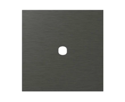 Рамка з кругл отв 1/2М TEM MODUL EDGE метал темний