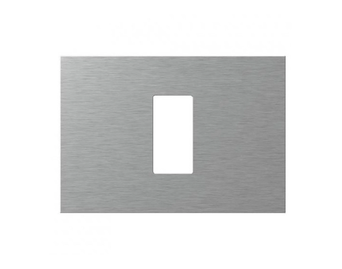 OG13MAM-U Рамка 1/3М TEM MODUL EDGE метал срібний