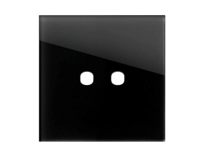 OG20GDP-U Рамка з кругл отв 2М TEM MODUL EDGE скло чорне