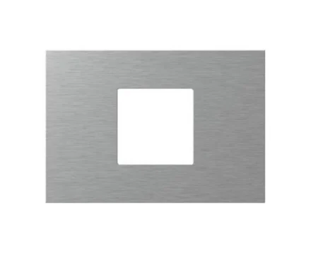 Рамка 2/3М TEM MODUL EDGE метал срібний