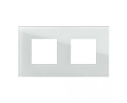 Рамка 2х2М TEM MODUL EDGE скло біле