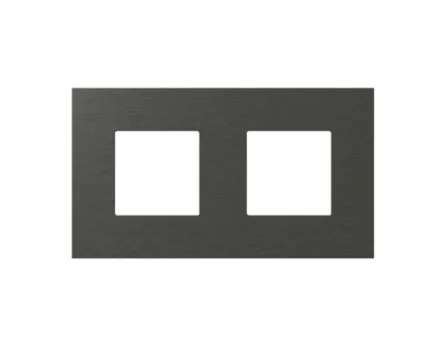 Рамка 2х2М TEM MODUL EDGE метал темний