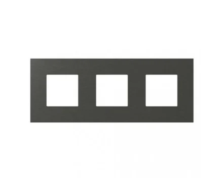 Рамка 3х2М TEM MODUL EDGE метал темний
