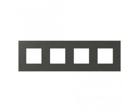 Рамка 4х2М TEM MODUL EDGE метал темний