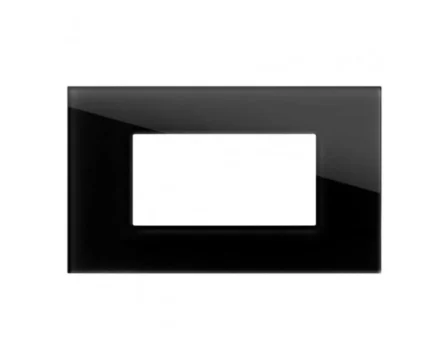 Рамка 4М TEM MODUL EDGE скло чорне