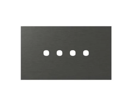 Рамка з кругл отв 4М TEM MODUL EDGE метал темний