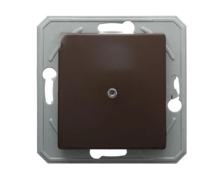 Вимикач 1-кл. з підсвіт. 250V/10A ТЕМ EKONOMIK без рамки, шоколад