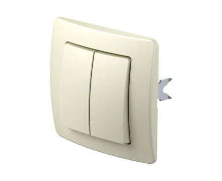 Вимикач 2-кл. 250V/10A ТЕМ EKONOMIK без рамки, сл. кістка