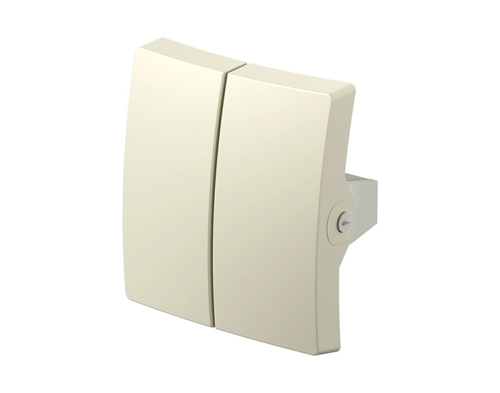 SE50IWXO-U_1 Вимикач 2-кл. 250V/10A ТЕМ EKONOMIK без рамки, сл. кістка