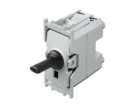 Вимикач сходовий 1-кл 16АХ TEM MODUL 1M чорний