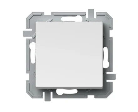 Кнопковий вимикач, 250V/10A TEM LOGIQ, білий