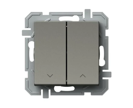 Вимикач для жалюзі, 250V/10A TEM LOGIQ, титан