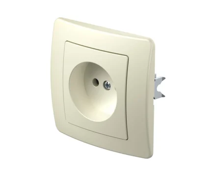 Розетка одинарн. без з/к 250V/16A ТЕМ EKONOMIK без рамки, сл. кістка