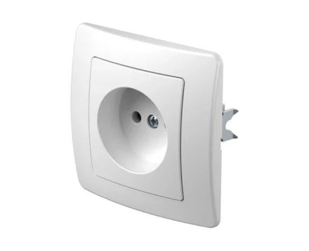 Розетка одинарн. без з/к 250V/16A ТЕМ EKONOMIK без рамки, біла
