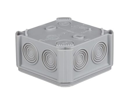 Junction box for surface-mounting 90х90х52mm IP54 with cable inputs UNIKA PLANK IB402