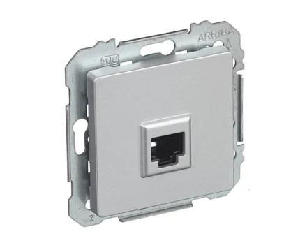 Розетка PC SIEMENS LINE RJ45 5e, алюміній