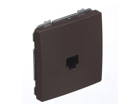 Розетка РС SIEMENS DELTA Style RJ45 5e, шоколад