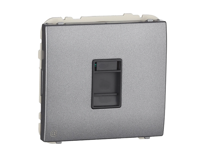 50453 TGR RJ45 Розетка PC Efapel Apolo RJ45 5e металік графітовий