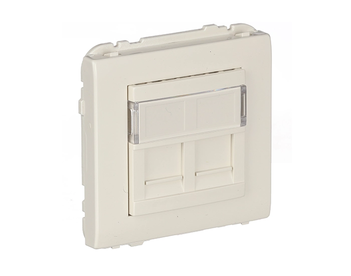 50975 TMF Розетка PC 2-на Efapel Apolo RJ45 5e слонова кістка