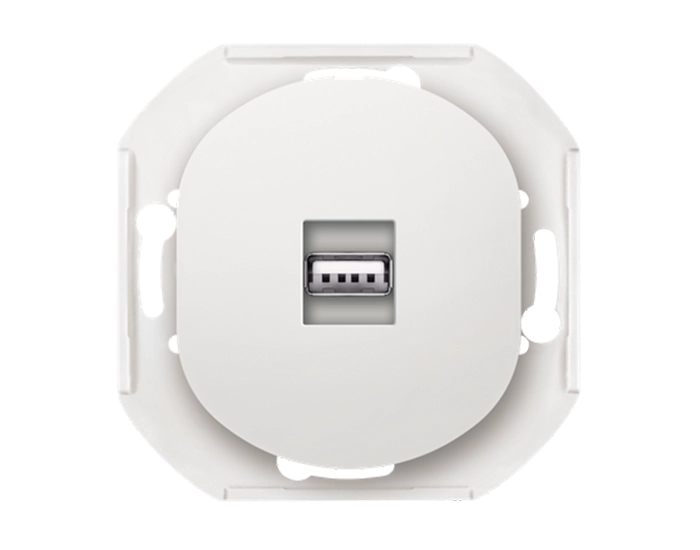 E6162.0 Механізм розетка 1-на USB, Aling-Conel EON, білий