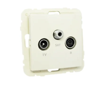 Розетка телевізійна кінцева LOGUS R TV-SAT слонова кістка