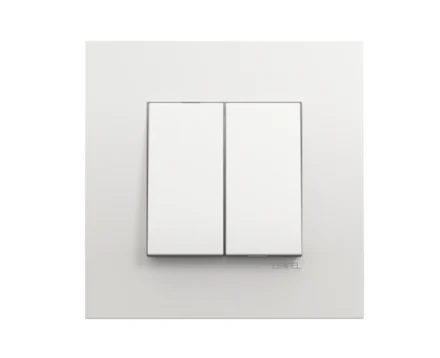 Вимикач 2кл. EFAPEL QUADRO 10АХ, 250V, білий матовий