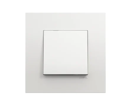 Вимикач 1кл. сход. EFAPEL QUADRO 10АХ, 250V білий глянцевий