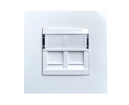 Розетка 2-на PC EFAPEL QUADRO RJ45 5e білий матовий