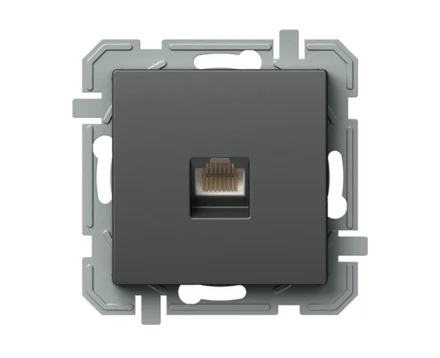 Розетка комп'ютерн. RJ45 Cat 5e TEM LOGIQ, антрацит