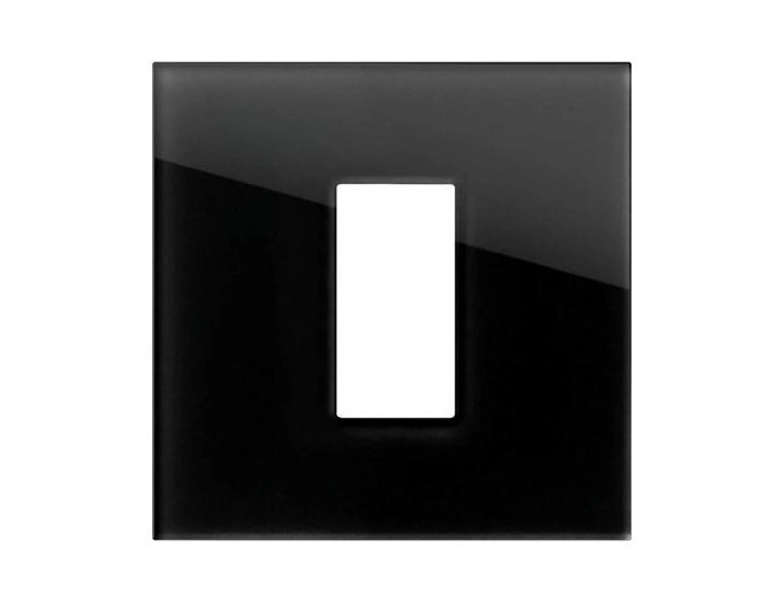 OG10GDM-U Рамка 1/2М TEM MODUL EDGE скло чорне
