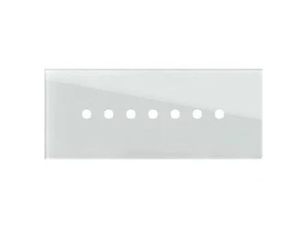 Рамка з кругл отв 7М TEM MODUL EDGE скло біле