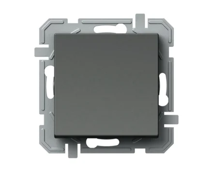 Вимикач 1-кл. 250V/10A ТЕМ LOGIQ, антрацит
